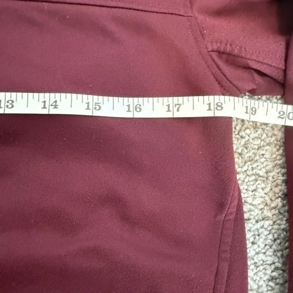 The North Face Mens Burgundy Full Zip Track Jacket Fleece Lined Size ‎ Small